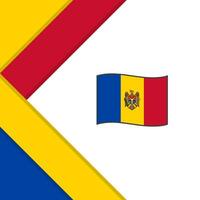 moldavien flagga abstrakt bakgrund design mall. moldavien oberoende dag baner social media posta. moldavien illustration vektor