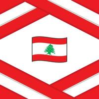 Libanon Flagge abstrakt Hintergrund Design Vorlage. Libanon Unabhängigkeit Tag Banner Sozial Medien Post. Libanon Vorlage vektor