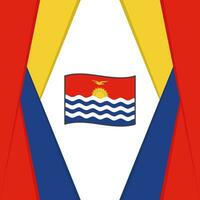 kiribati flagga abstrakt bakgrund design mall. kiribati oberoende dag baner social media posta. kiribati bakgrund vektor