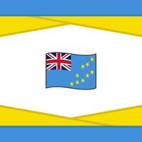 tuvalu flagga abstrakt bakgrund design mall. tuvalu oberoende dag baner social media posta. tuvalu vektor