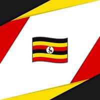 Uganda Flagge abstrakt Hintergrund Design Vorlage. Uganda Unabhängigkeit Tag Banner Sozial Medien Post. Uganda vektor