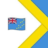 Tuvalu Flagge abstrakt Hintergrund Design Vorlage. Tuvalu Unabhängigkeit Tag Banner Sozial Medien Post. Tuvalu Karikatur vektor