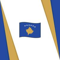 kosovo Flagge abstrakt Hintergrund Design Vorlage. kosovo Unabhängigkeit Tag Banner Sozial Medien Post. kosovo Flagge vektor