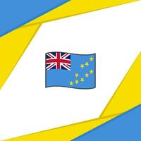 Tuvalu Flagge abstrakt Hintergrund Design Vorlage. Tuvalu Unabhängigkeit Tag Banner Sozial Medien Post. Tuvalu vektor