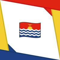 kiribati flagga abstrakt bakgrund design mall. kiribati oberoende dag baner social media posta. kiribati oberoende dag vektor