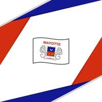 Mayotte Flagge abstrakt Hintergrund Design Vorlage. Mayotte Unabhängigkeit Tag Banner Sozial Medien Post. Mayotte vektor