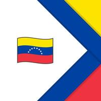 Venezuela Flagge abstrakt Hintergrund Design Vorlage. Venezuela Unabhängigkeit Tag Banner Sozial Medien Post. Venezuela Karikatur vektor