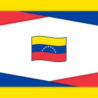 Venezuela Flagge abstrakt Hintergrund Design Vorlage. Venezuela Unabhängigkeit Tag Banner Sozial Medien Post. Venezuela Vektor