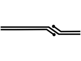 geometrisk linje teknologisk med punkt vektor