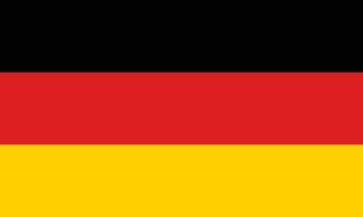 Tyskland flagga vektor illustration med officiell färger och exakt andel