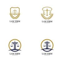 advokatfirma logotyp och ikon design mall-vektor vektor