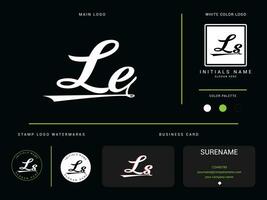 abstrakt le Logo Marke, Fachmann ls le bekleidung Luxus Brief Logo Symbol vektor