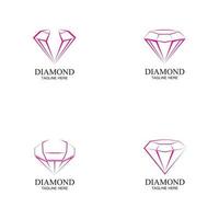 diamant logotyp mall vektor