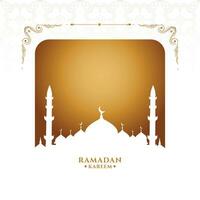 Muslim Illustration und Festival Ramadan kareem Arabisch golden Design vektor