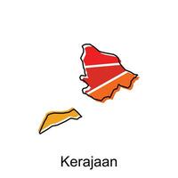 Karte Stadt von kerajaan Vektor Design. abstrakt, Designs Konzept, Logo Design Vorlage