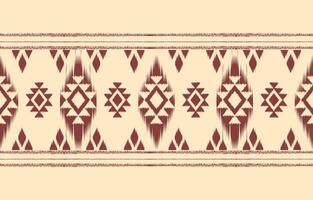 ethnisch abstrakt Ikat Kunst. aztekisch Ornament drucken. geometrisch ethnisch Muster nahtlos Farbe orientalisch. Design zum Hintergrund ,Vorhang, Teppich, Hintergrund, Kleidung, Verpackung, Batik, Vektor Illustration.