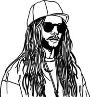 Shannon hoon, blind Melone Illustration vektor