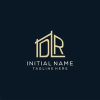 Initiale DR Logo, sauber und modern architektonisch und Konstruktion Logo Design vektor