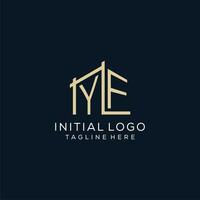 Initiale yf Logo, sauber und modern architektonisch und Konstruktion Logo Design vektor