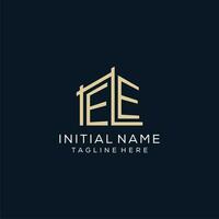 Initiale ee Logo, sauber und modern architektonisch und Konstruktion Logo Design vektor