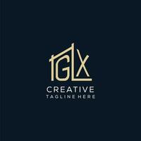Initiale gx Logo, sauber und modern architektonisch und Konstruktion Logo Design vektor