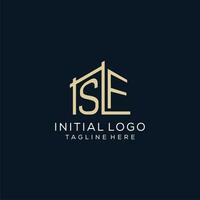 första sf logotyp, rena och modern arkitektonisk och konstruktion logotyp design vektor