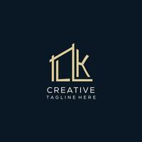 Initiale lk Logo, sauber und modern architektonisch und Konstruktion Logo Design vektor