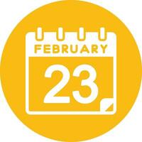 23 Februar Vektor Symbol