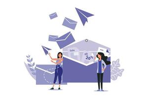 E-Mail-Marketing-Illustration vektor