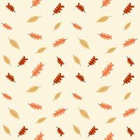 nahtlos Muster von Herbst Blätter im Herbst, fallen Jahreszeit zum Hintergrund, Design, Papier wickeln vektor