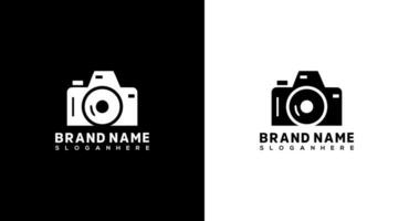 kamera logotyp design. modern professionell fotograf logotyp mall. vektor illustration.