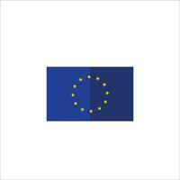 Europa flagga ikon vektor