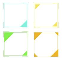 geometrisch Rahmen Zitate Text Box Hintergrund vektor