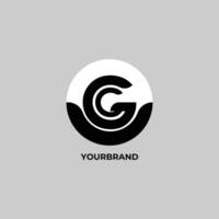 Initiale Logo Brief G Design im schwarz und Weiß zum Unternehmen Geschäft Symbol Geometrie Konzept vektor