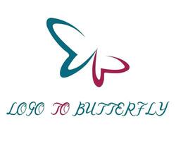 Logo Design zu Schmetterling vektor