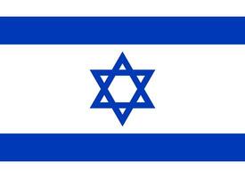 National Flagge von Israel schließen oben vektor