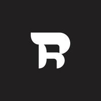 Brief rb abstrakt süß geometrisch Logo Vektor