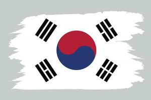 Vektor Bild von das Süd Korea National Flagge
