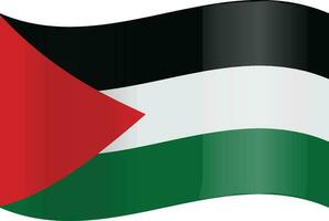 Vektor Illustration von palästinensisch Flagge