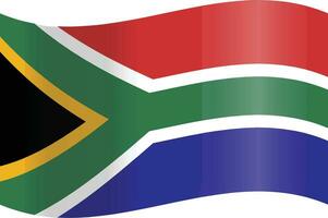 Vektor Bild von das Süd afrikanisch National Flagge