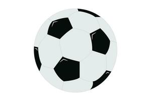 Vektor Illustration von ein Fußball. schwarz Fußball Symbol
