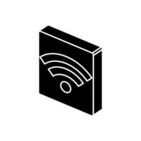 isoliertes isometrisches Wifi-Symbol-Vektor-Design vektor