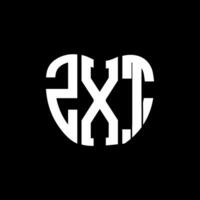 zxt Brief Logo kreativ Design. zxt einzigartig Design. vektor