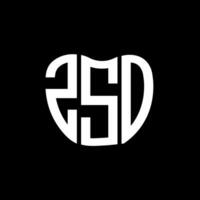 zso brev logotyp kreativ design. zso unik design. vektor