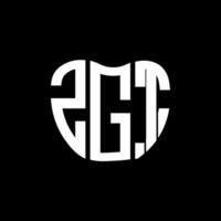 zgt brev logotyp kreativ design. zgt unik design. vektor