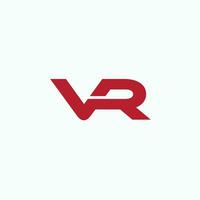 vr text logotyp vektor