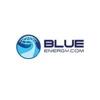 Blau Globus Logo Vektor