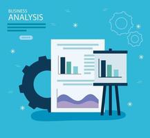 affärsanalys statistik vektor design