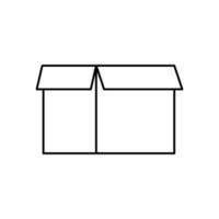 isoliertes Box-Symbol-Vektor-Design vektor