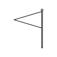 isoliertes Rennflaggen-Vektordesign vektor